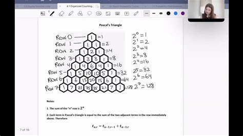 Pascal's Triangle and Applications - YouTube