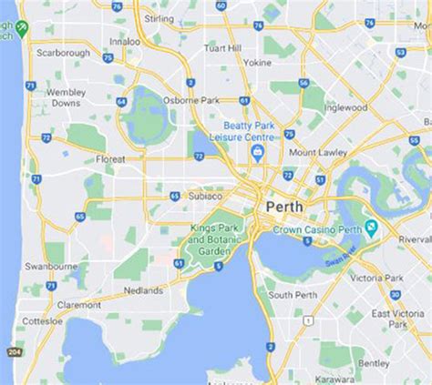 Image result for 6066Perth Metro Postcode Map