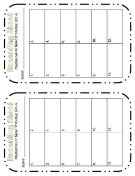 Image result for Multiplication and Division Word Problems Task Cards