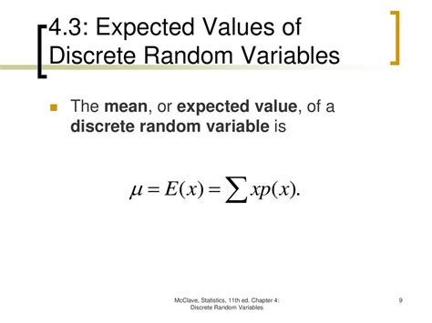 Image result for Expected Value of a Discrete Random Variable