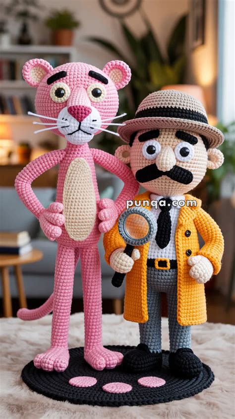 Patterns Free Crochet Pink Panther కోసం చిత్ర ఫలితం