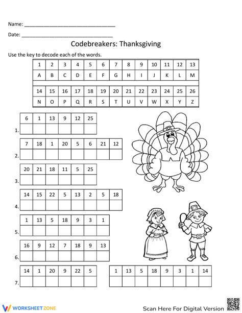 Toradh íomhá ar 3rd Grade Worksheet Code Breaker