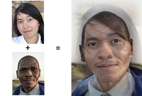 Morph Faces Together に対する画像結果