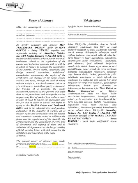Power of Attorney Form Template に対する画像結果