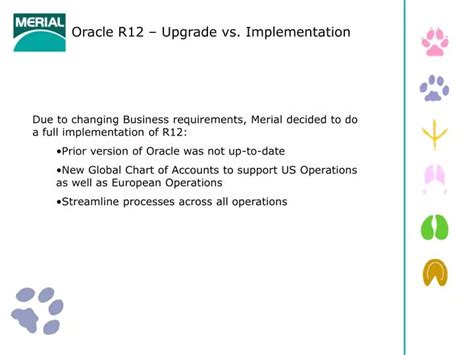 Toradh íomhá ar Oracle Implementation Upgrade Steps