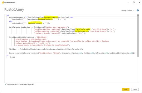 Power BI SQL Query Examples に対する画像結果