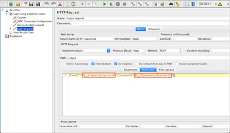 JMeter HTTP Request Parameters Using Parameterized Controller に対する画像結果