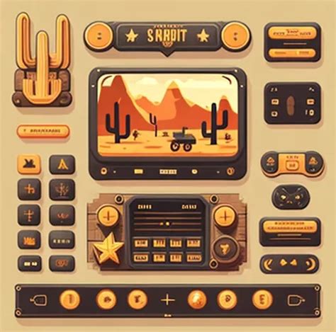 Modern UI Design Sprite Example に対する画像結果