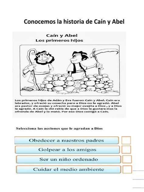 Conocemos La Historia de Caín y Abel | PDF