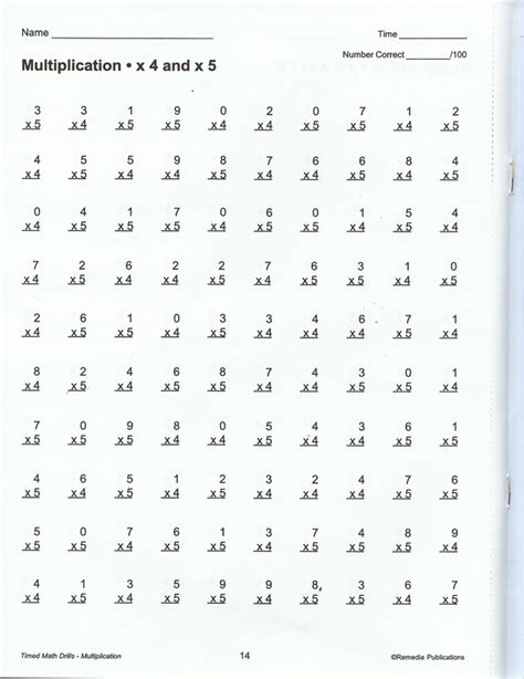 Toradh íomhá ar 4th Grade Math Multiplication