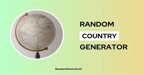 Random Counrty Generator に対する画像結果