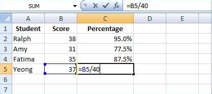 Image result for Excel Percentage Formula Cheat Sheet
