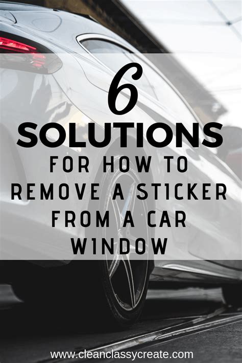 Image result for How to Get a Sticker Off Your Car Window