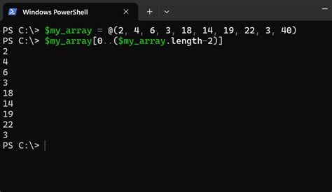 Image result for PowerShell Select Second to Last Value in Array