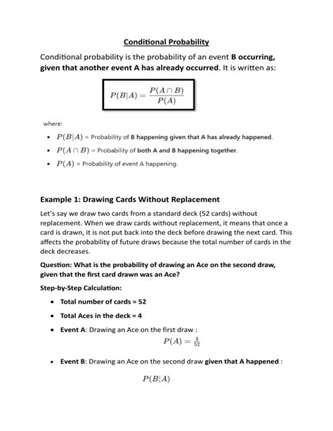 Afbeeldingsresultaten voor Conditional Probability Numerical Illustration