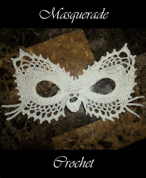 Toradh íomhá ar Crochet Masquerade Mask Pattern