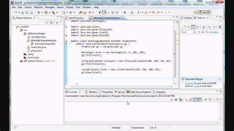 Toradh íomhá ar Java Shape Drawing