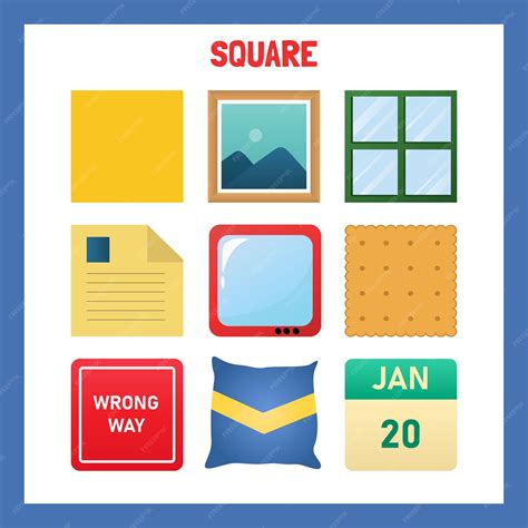 Toradh íomhá ar Table Square Shape Cartoon