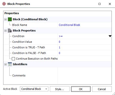 Condition Blocks Programming に対する画像結果