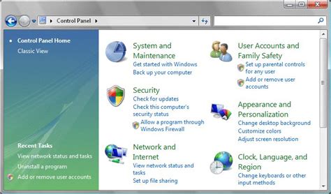 Image result for Windows Vista Control Panel