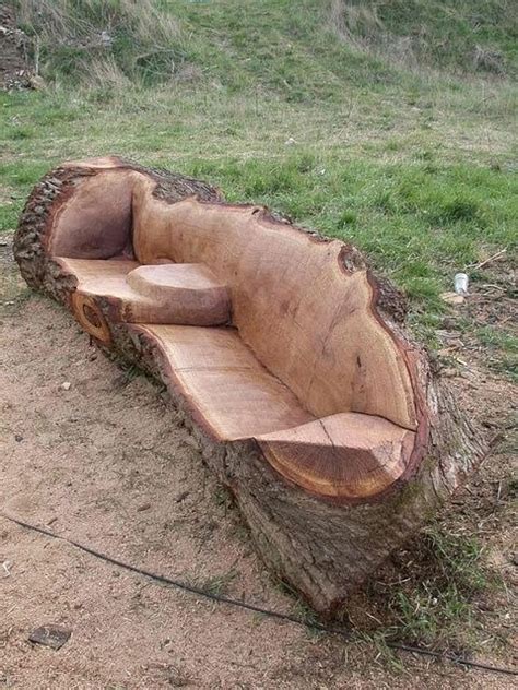 Image result for Tree Log Bench