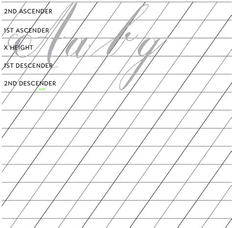 Calligraphy Guidelines Printable に対する画像結果