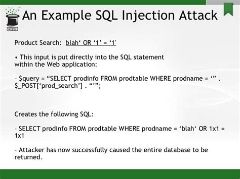 Afbeeldingsresultaten voor SQL Injection Examples