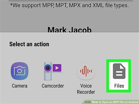 Opening a MPP File に対する画像結果
