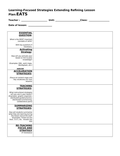 Afbeeldingsresultaten voor Structured Learning Plan Example