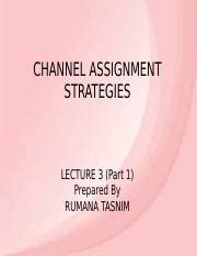 Toradh íomhá ar Channel Assignment Strategies