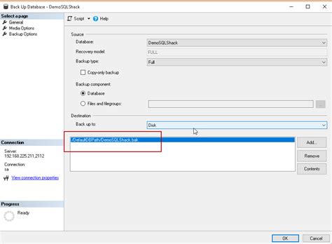 Toradh íomhá ar SQL Server Change Path Database Files