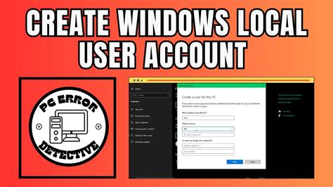 Image result for Create a Local User Account