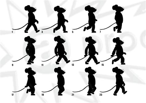 Image result for 2D Walk Cycle Mickey Mouse