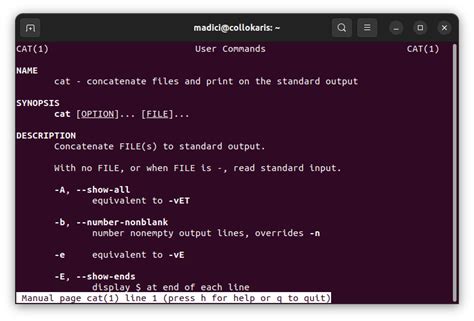 Toradh íomhá ar Cat Linux Distro