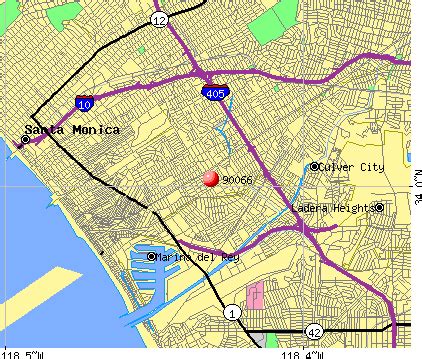 Toradh íomhá ar 90064 Zip Code Map
