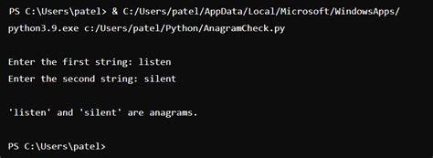 Toradh íomhá ar Python Check If Two Strings Are Equal