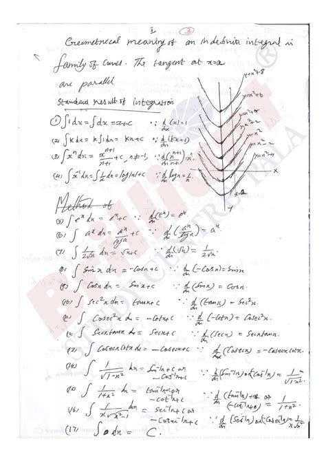 Image result for Integral Calculus Notes