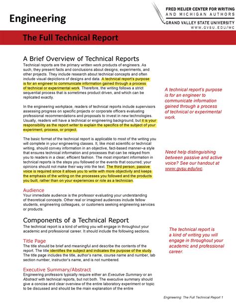 Toradh íomhá ar Engineering Report Writing