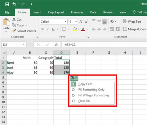 Image result for How to Copy Formula Excel