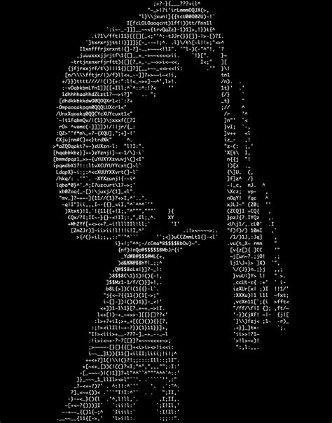 Toradh íomhá ar Python Image to ASCII-art