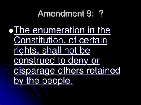 Image result for Amendment 9 Example