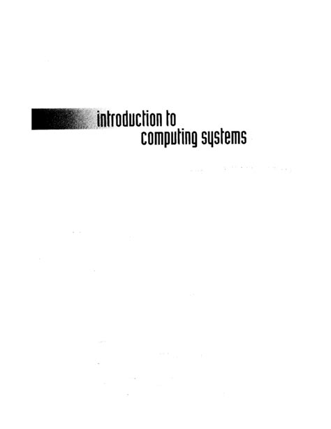 Toradh íomhá ar Introduction to Computing Systems