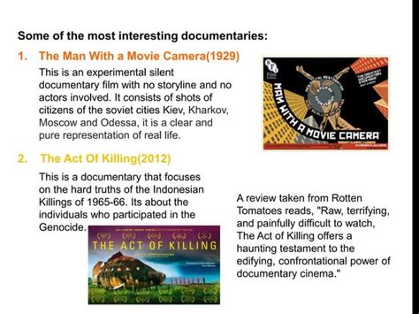 Image result for Documentary Presentation Example