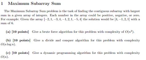 Maximum Subarray Examples に対する画像結果