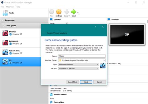 Toradh íomhá ar VirtualBox Images Windows 11
