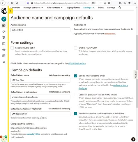 Image result for MailChimp Setup