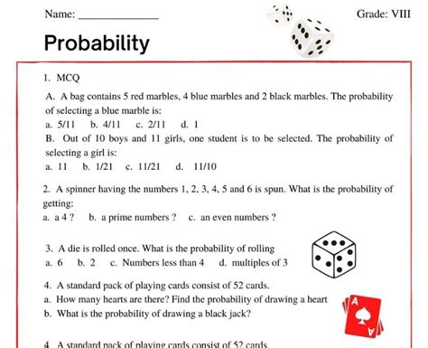 Image result for Probability Formula Grade 8