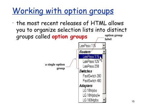 Image result for Option Group HTML