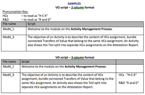 Image result for Audio Script Template
