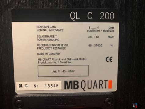 Toradh íomhá ar MB Quart QL C 204